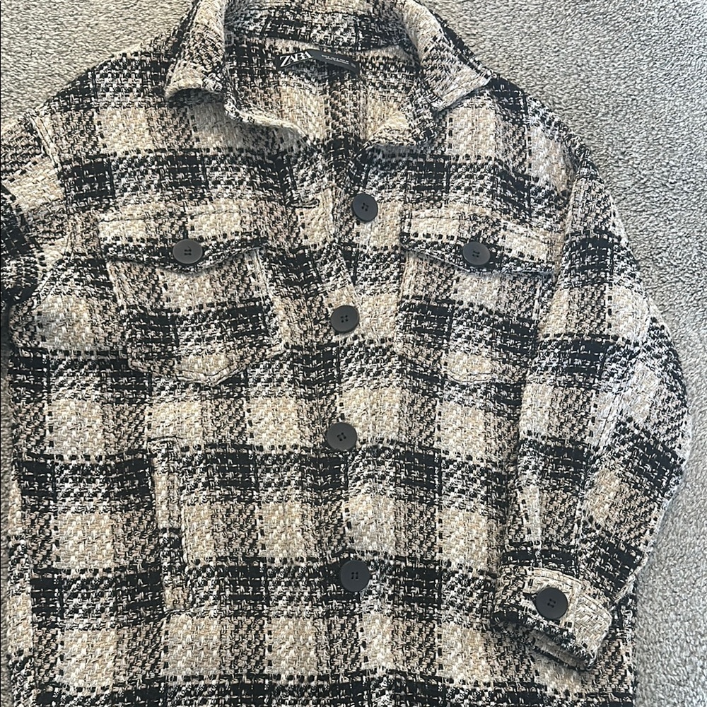 Plaid Button-Up Jacket - image 2